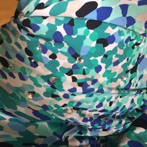 Colorful one-piece bathing suit